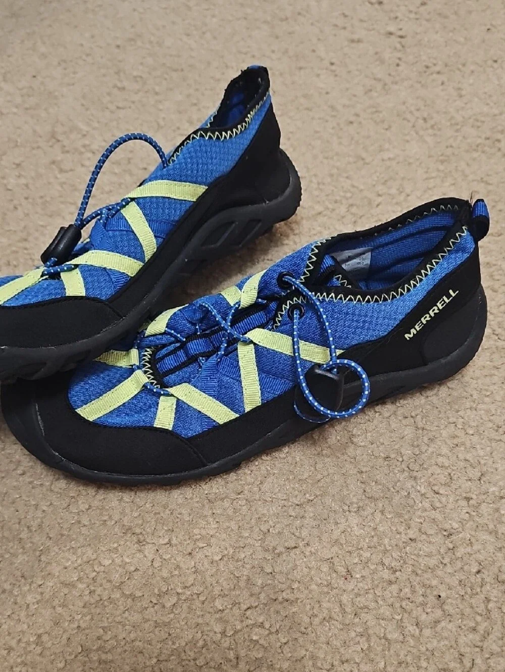 Merrell Blue and Yellow Slip-On Water Sneakers